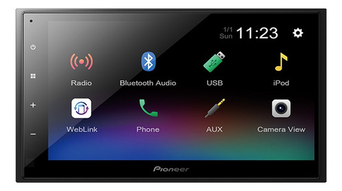 Pantalla Pioneer 6.2 2din Usb Bt Aux Mp3 Dmh- A345bt