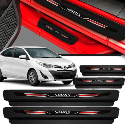 Soleira Protetor Porta Sport Toyota Yaris 2019 2020 - Preto