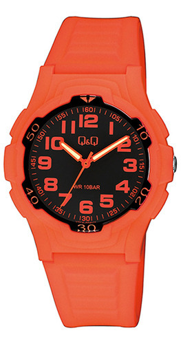 Reloj Hombre Q&q V31a-004vy Color de la correa Naranjo