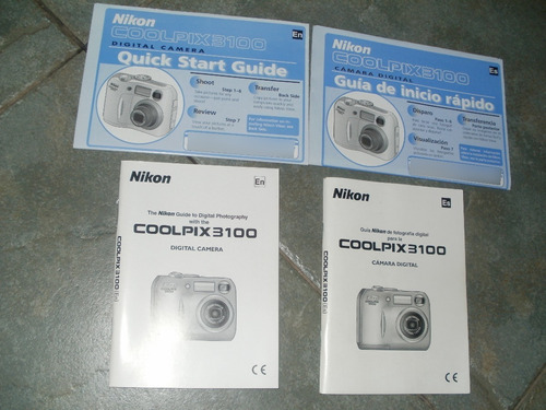 Manual En Papel Cámara Foto Nikon Coolpix 3100 X Caballito