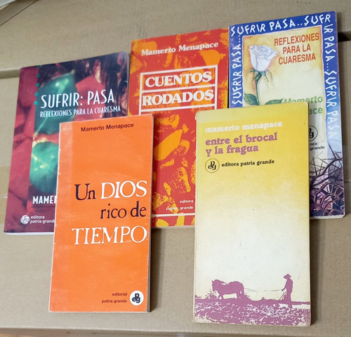 Lote 5 Libros Mamerto Menapace  