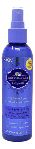 Hask Aceite De Argán De Manzanilla Azul 5 En 1 Sin Enjuagu.