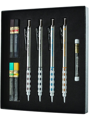Imagen 1 de 3 de Estuche Portaminas Automatico 4 Medidas Diferentes Original