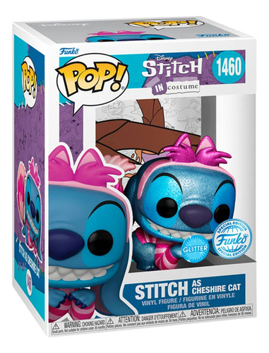 Funko Pop! Disney - Stitch Como Cheshire Glitter