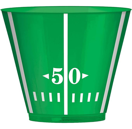 Vasos Plastico Para Futbol 9 Onzas Color Verde 24 Unidades