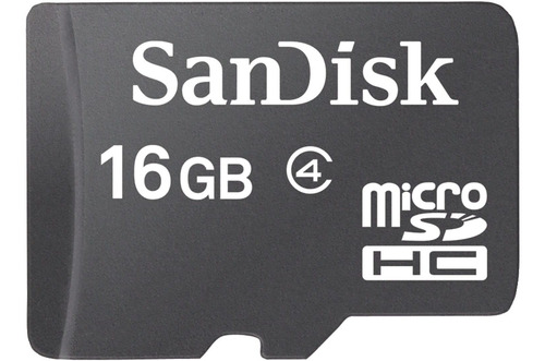 Tarjeta De Memoria Flash Sandisk Micro Sdhc De 16gb Clase 4
