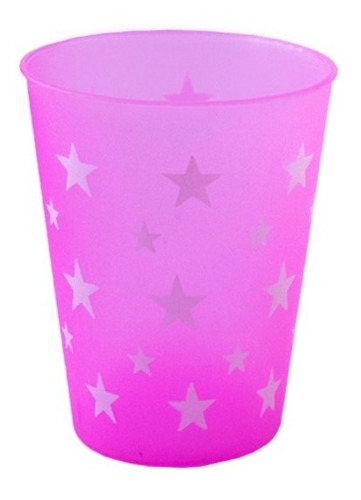 Vasos Lunares Estrellas Plástico Cotillón Infantil 30u