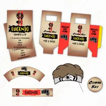 Comprar Kit  Cobra Kai + Props De Regalo ** Editable **