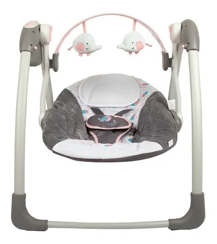 Silla Mecedora Automática Natural Swing Gris - Babymine Chile