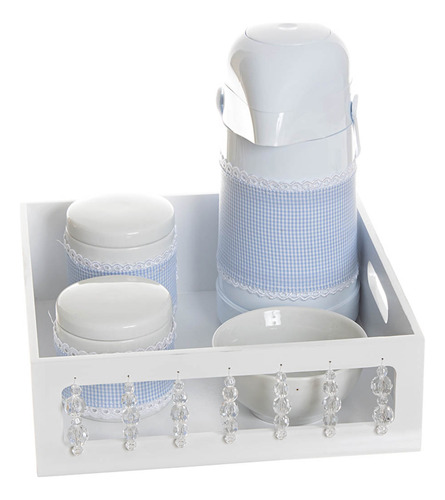 Kit Higiene Com Porcelanas E Capa Pedra Transparente Bebê