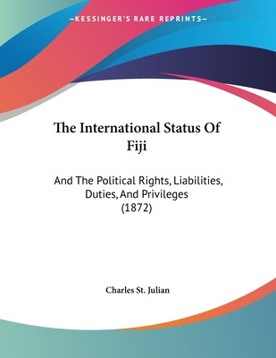 Libro The International Status Of Fiji: And The Political...