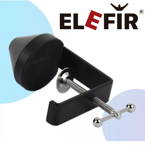 Imagen 2 de 9 de Clamp Morsa Para Brazo De Microfono - Abre 7 Cm Unico Elefir