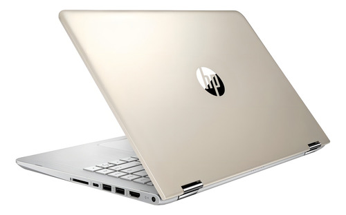 Notebook Pavilion x360 14-ba009la 14" dourado 4GB de Ram - 500GB HDD - Intel Pentium Gold