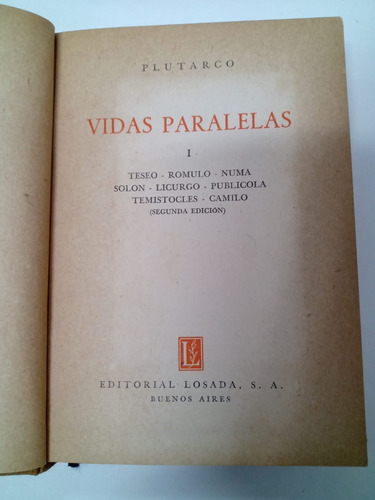 Vidas Paralelas - Plutarco - Losada