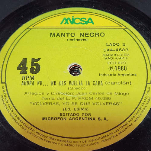 Simple Manto Negro 4683 Micsa C7