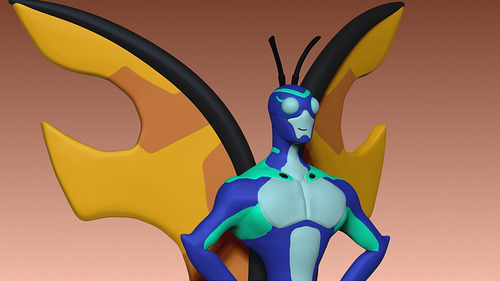 Imagen 2 de 4 de Ben 10 Alien Stinkfly Reinicio V 10- Figura Plastica