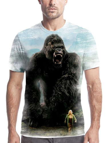 Camiseta Camisa Filme Clássico King Kong Macaco Gorila 18