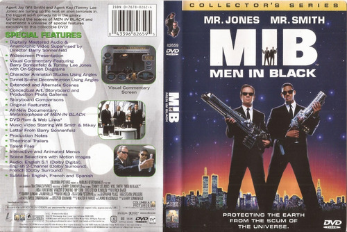 Hombres De Negro Dvd Men In Black Tommy Lee Jones Will Smith