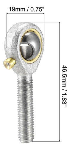 Rodamiento Extremo Varilla Posb4 1/4 Rosca Macho Dcha 2uds