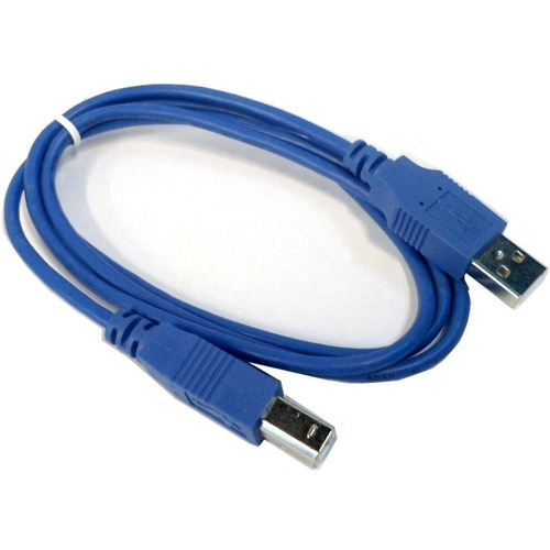 Cable Impresora Usb A/b   1,55 Metros Azul Blindado