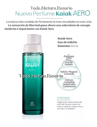 Kit Perfume Kaiak Aero Femenino + Deo Todo Natura Rosario