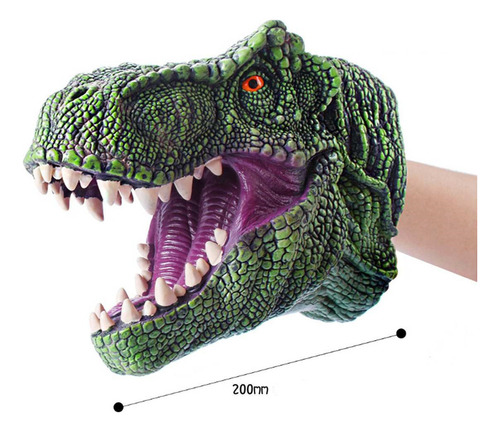 Juguete Infantil Modelo Títere Mano Dinosaurio Goma