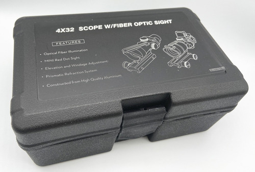 Imagen 8 de 9 de Mira Telescópica Acog 4x32 Iluminada Por Fibra Óptica 20mm