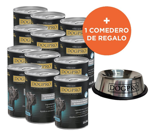 Alimento Húmedo Dogpro. Caja 12 Latas . Todas Las Razas