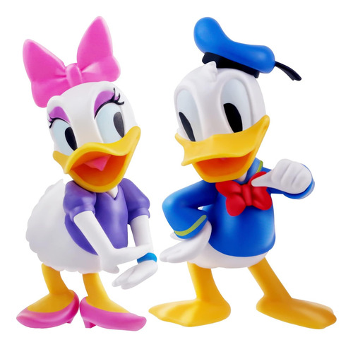 Psmile 2 Uds Versión Linda Pvc Sólido Pato Donald Daisy Pato