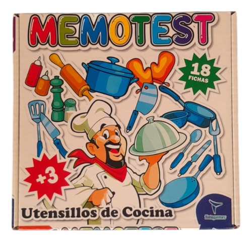Memotest Juego De Mesa Utencillos De Cocina Toto Games