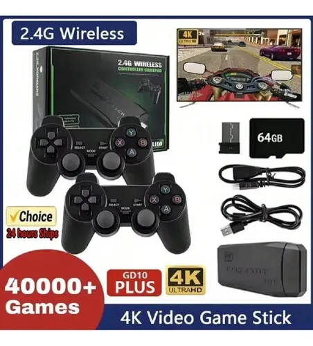 Gamer Stick 4k M8 Lite Para Tv Con Más De 20000 Juegos
