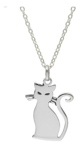 Dije Colgante Gato Bigotes - Plata 925 -