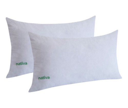 2 Almohadas Nativas Hoteleras Efecto Pluma 70x40