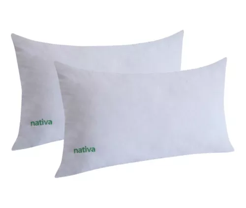 2 Almohadas Nativas Hoteleras Efecto Pluma 70x40