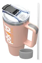 Comprar Termo Botella Térmica Deportiva Vaso Botilito Agua Café Caliente Acero Inoxidable 40oz Deporte Gimnasio Gym Fitness Oficina Viajes Pitillo Protector Silicona Pbold Rosado