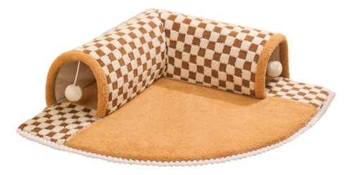 Cama TĂșnel Para Gatos, Juguete Interactivo, Pelota Cafe Xl
