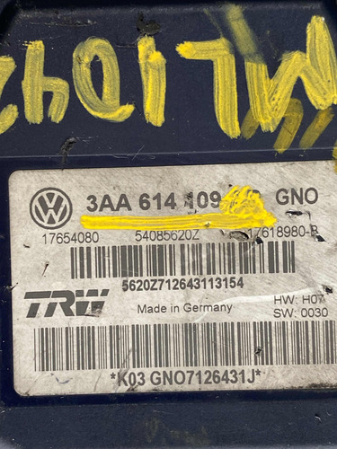 Módulo Abs Volkswagen Passat 2011-143aa614409 Ml1042 (Usado)