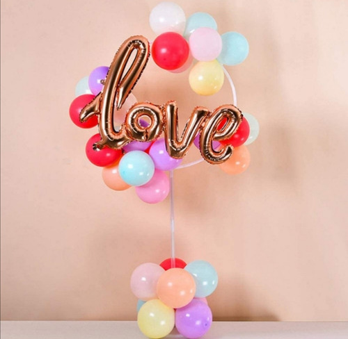 20 Base Circular Portatil Soporte P Globos Aro Decoracion