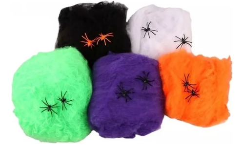 Halloween Tela De Araña Violeta C/ Araña