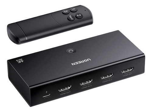 Conmutador Hdmi Switch 4@60hz 3 En 1 Con Control Remoto