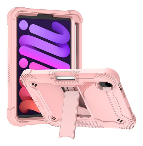Funda Anti Golpe P/ Ipad Mini 6/7 A17 Pro 8.3'' A2567 A2993 Rose Gold