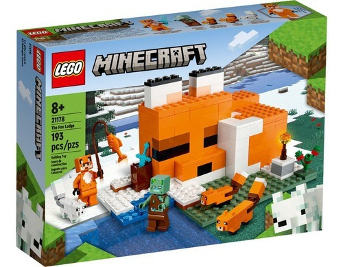 Lego Minecraft Construccion La Logia Del Zorro 193 Piezas