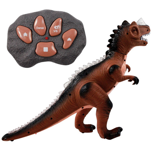 Dinosaurio A Control Remoto Kid Fun Products Color Marrón