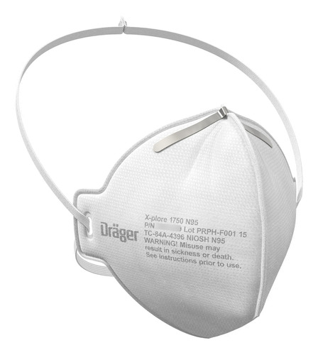 Máscaras Dräger X-plore 1750 C N95 20 Respiradores Niosh Talle