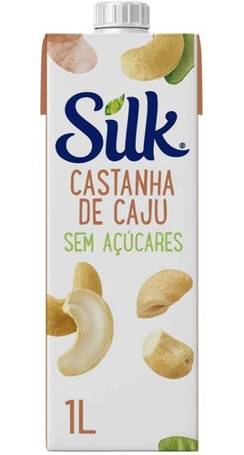 Leite Vegetal Castanha De Caju Sem Açúcar 1 Litro Silk