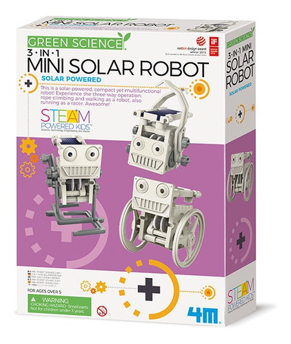 Experimento Mini Robot Solar 3 En 1