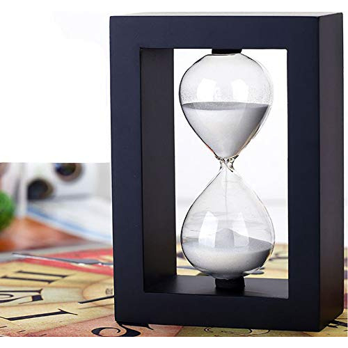 Reloj De Arena De 30 Minutos Decorativo Soporte De Madera