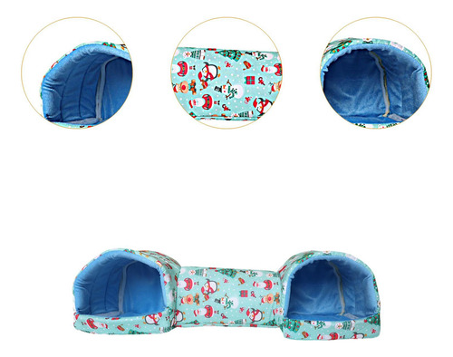 Hamster Tunnel Tube Play Habitat Rabbits Boneco De Neve Azul