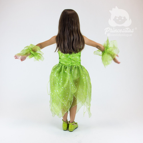 Vestido Campanita Princesa Disfraz
