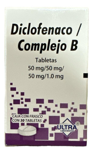 Diclofenaco Con Complejo B Ultra  C/30 Tab